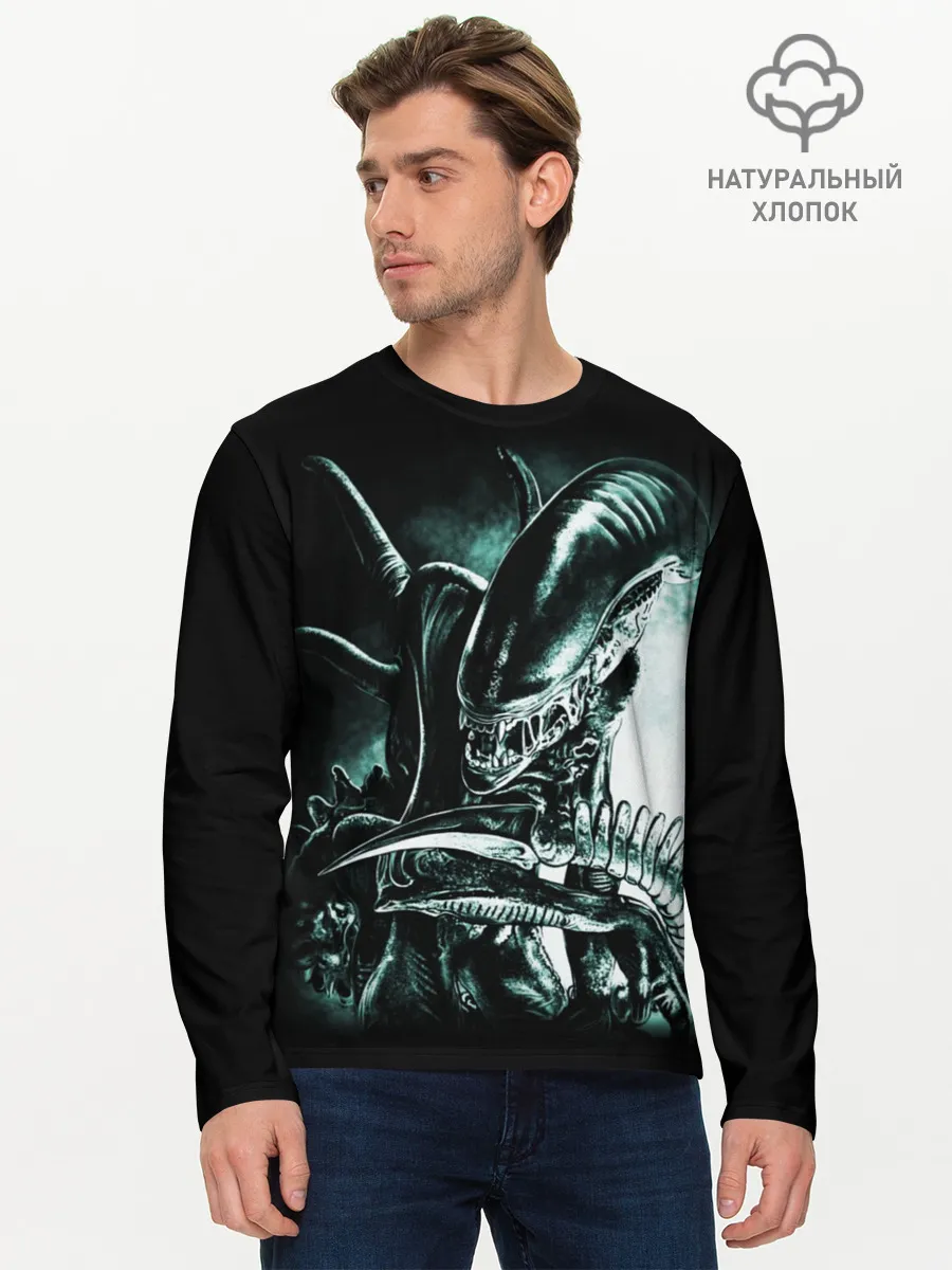 Мужской лонгслив базовый / Чужой