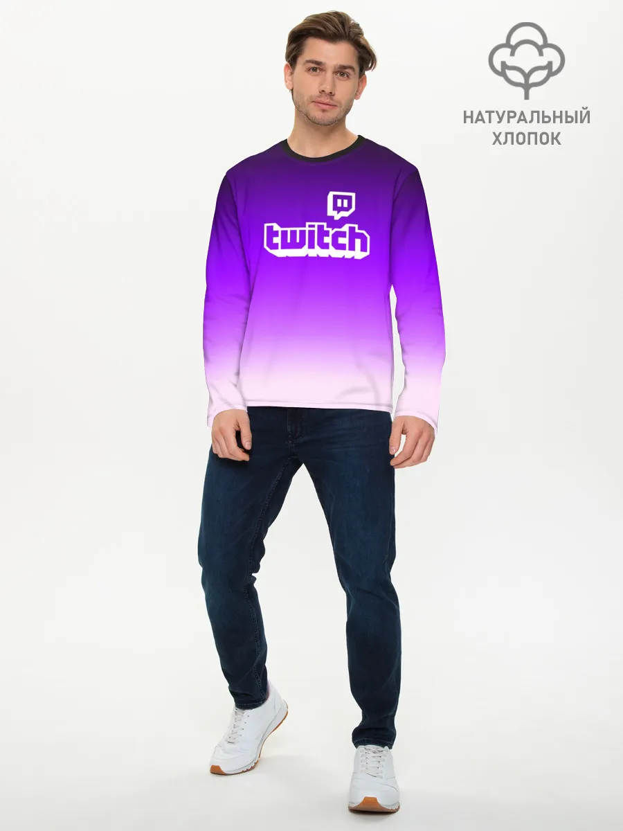 Мужской лонгслив базовый / Twitch