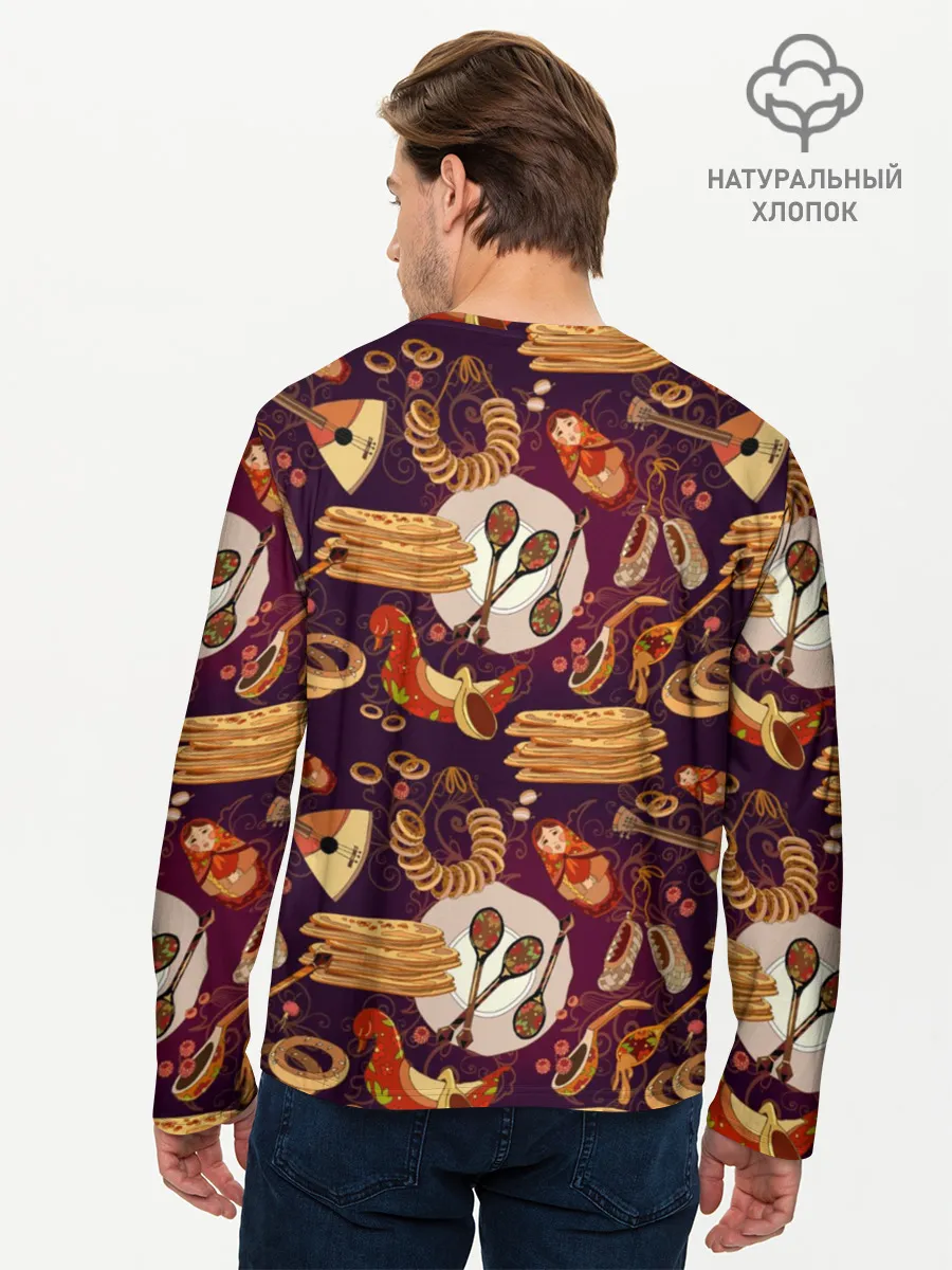 Мужской лонгслив базовый / Русские блины