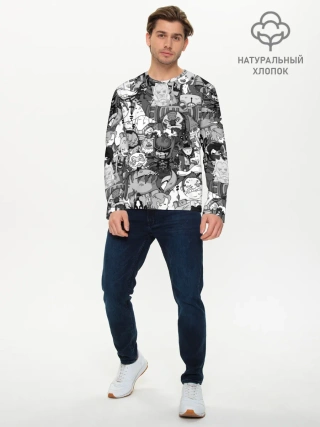 Мужской лонгслив базовый / Дота 2