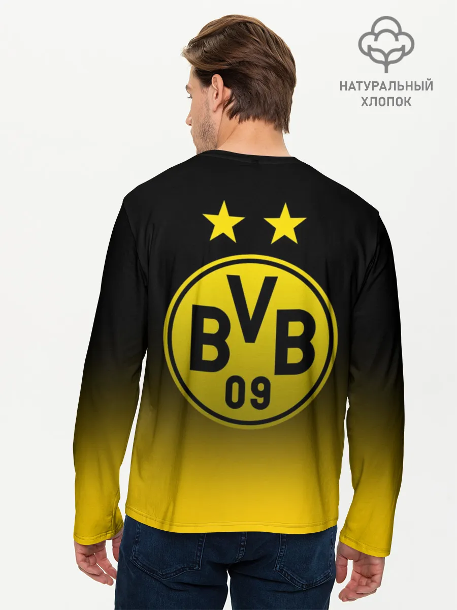 Мужской лонгслив базовый / Боруссия Дортмунд