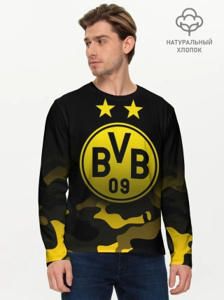 Мужской лонгслив базовый / Боруссия Дортмунд