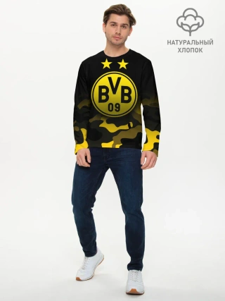 Мужской лонгслив базовый / Боруссия Дортмунд