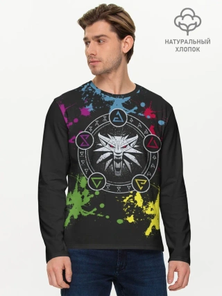 Мужской лонгслив базовый / Ведьмак