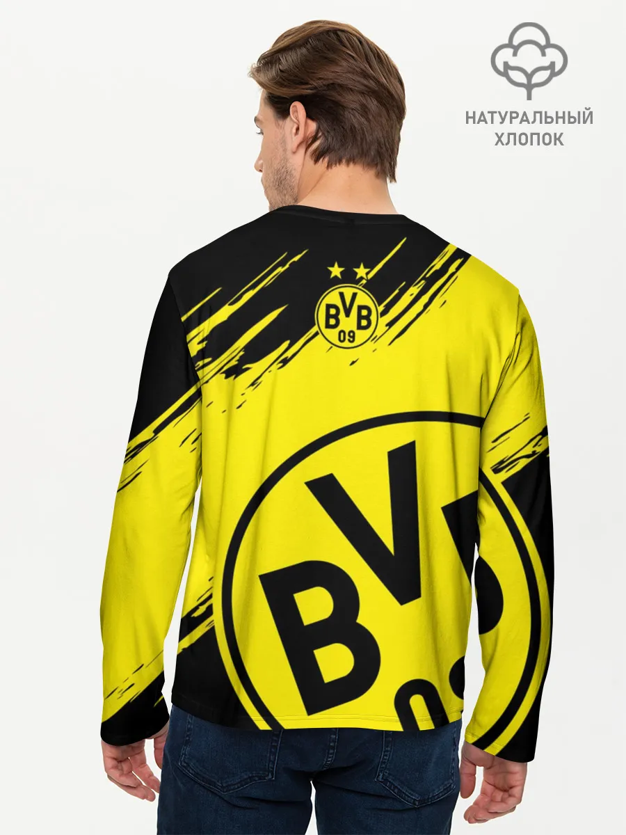 Мужской лонгслив базовый / Боруссия Дортмунд