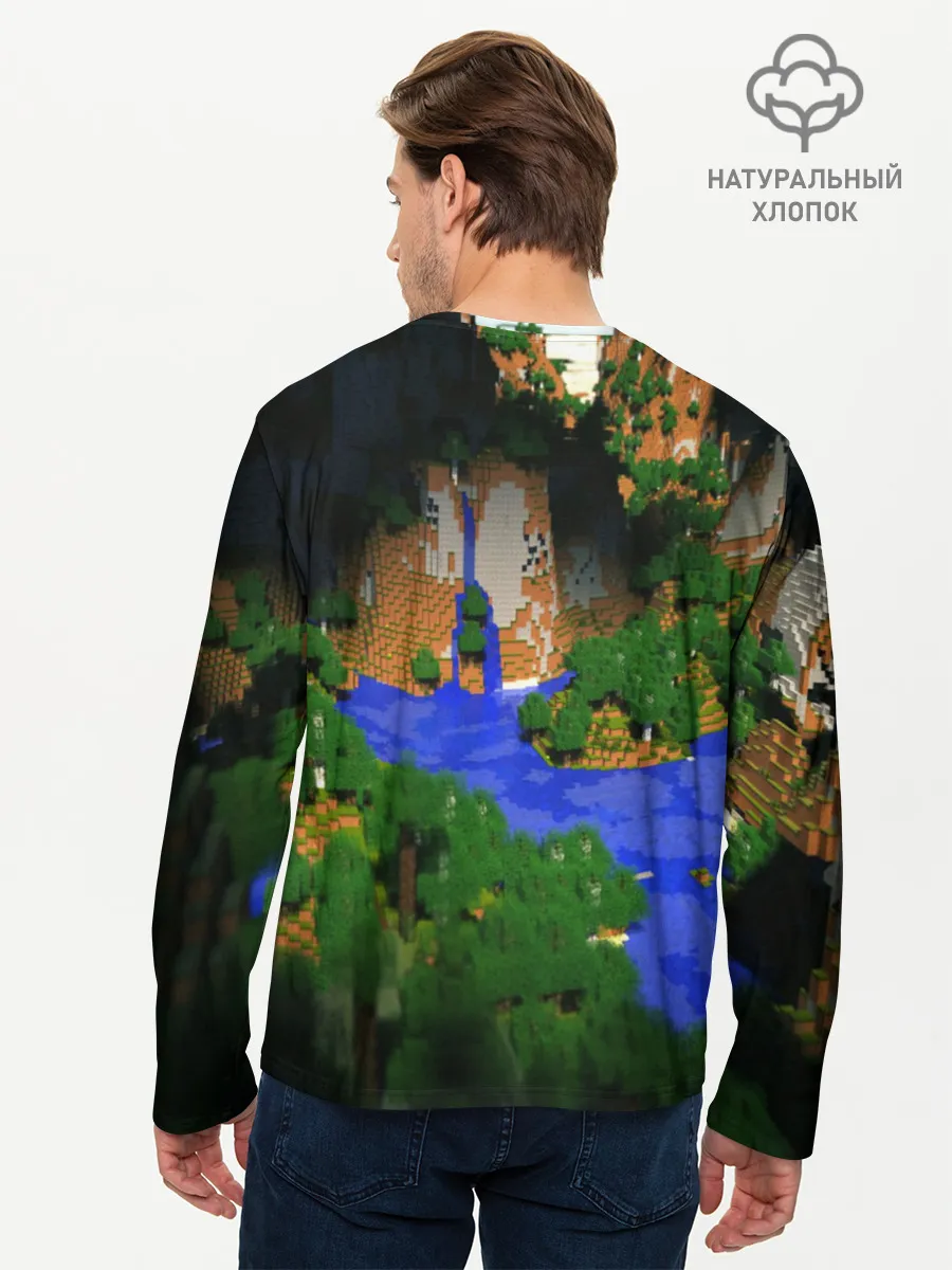 Мужской лонгслив базовый / Minecraft
