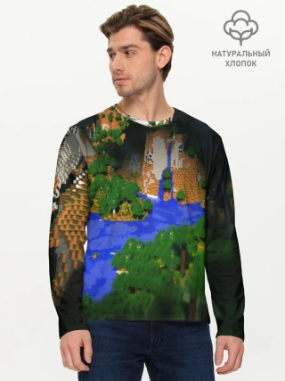 Мужской лонгслив базовый / Minecraft