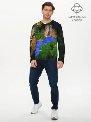 Мужской лонгслив базовый / Minecraft