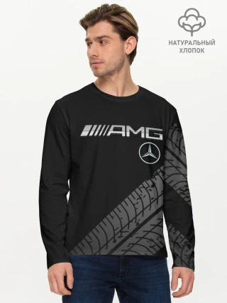 Мужской лонгслив базовый / Mercedes