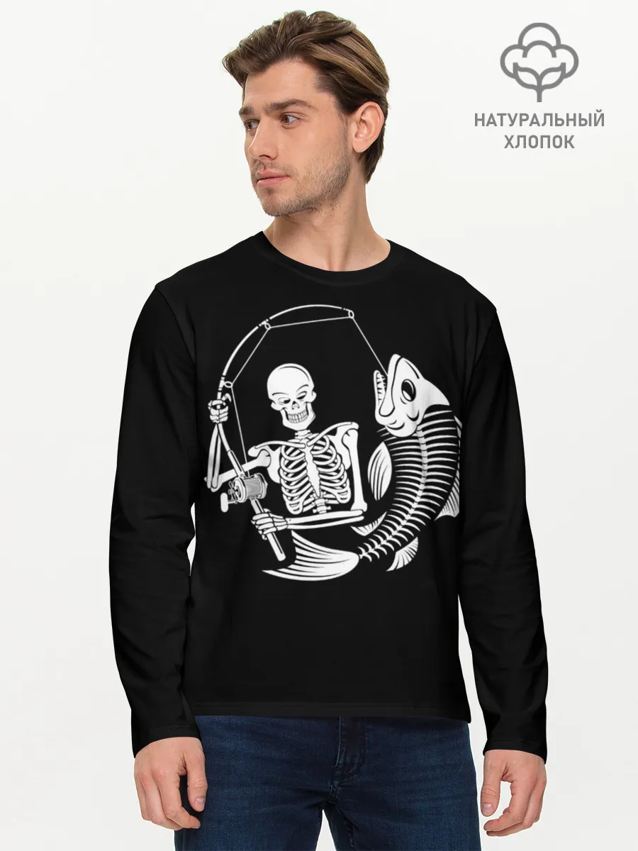 Мужской лонгслив базовый / Fishing