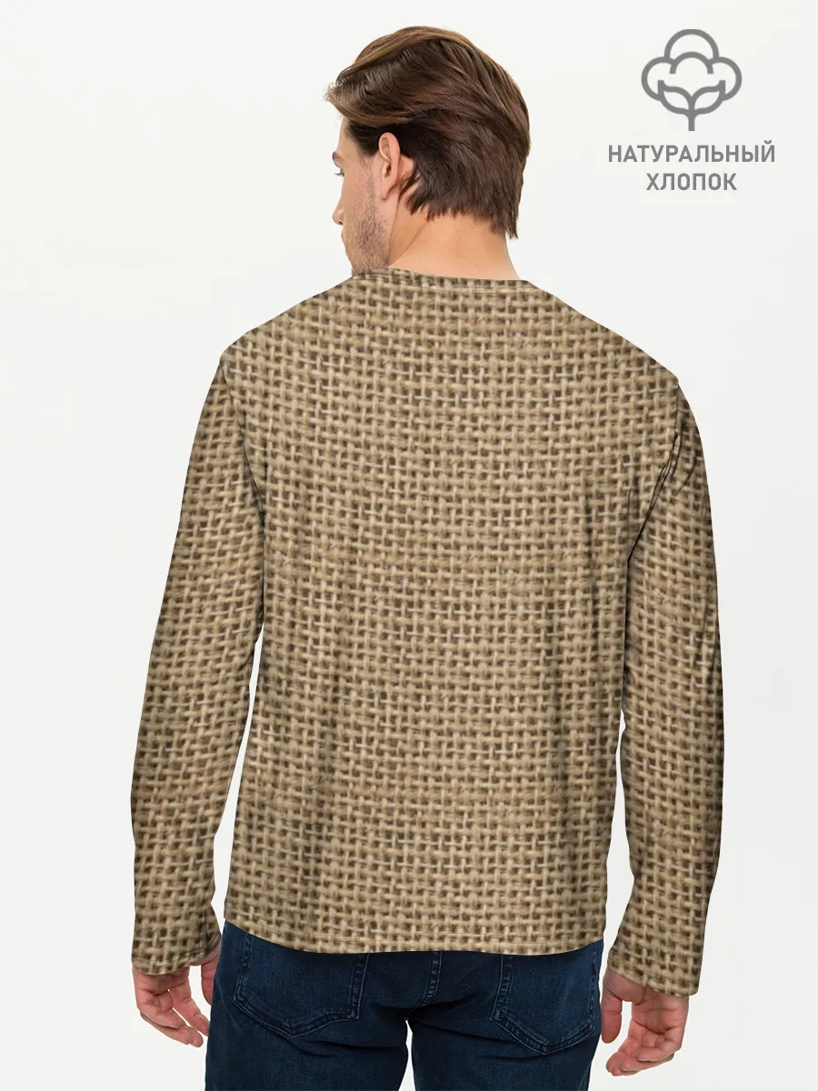 Мужской лонгслив базовый / Джут