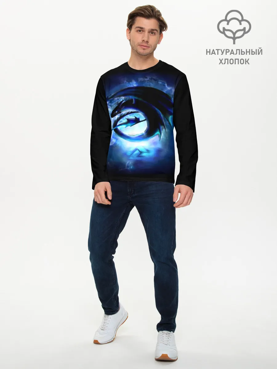 Мужской лонгслив базовый / Night Fury
