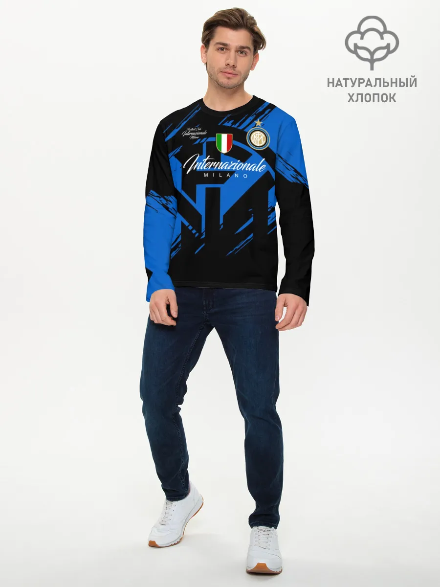 Мужской лонгслив базовый / Интер Милан