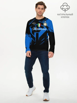Мужской лонгслив базовый / Интер Милан