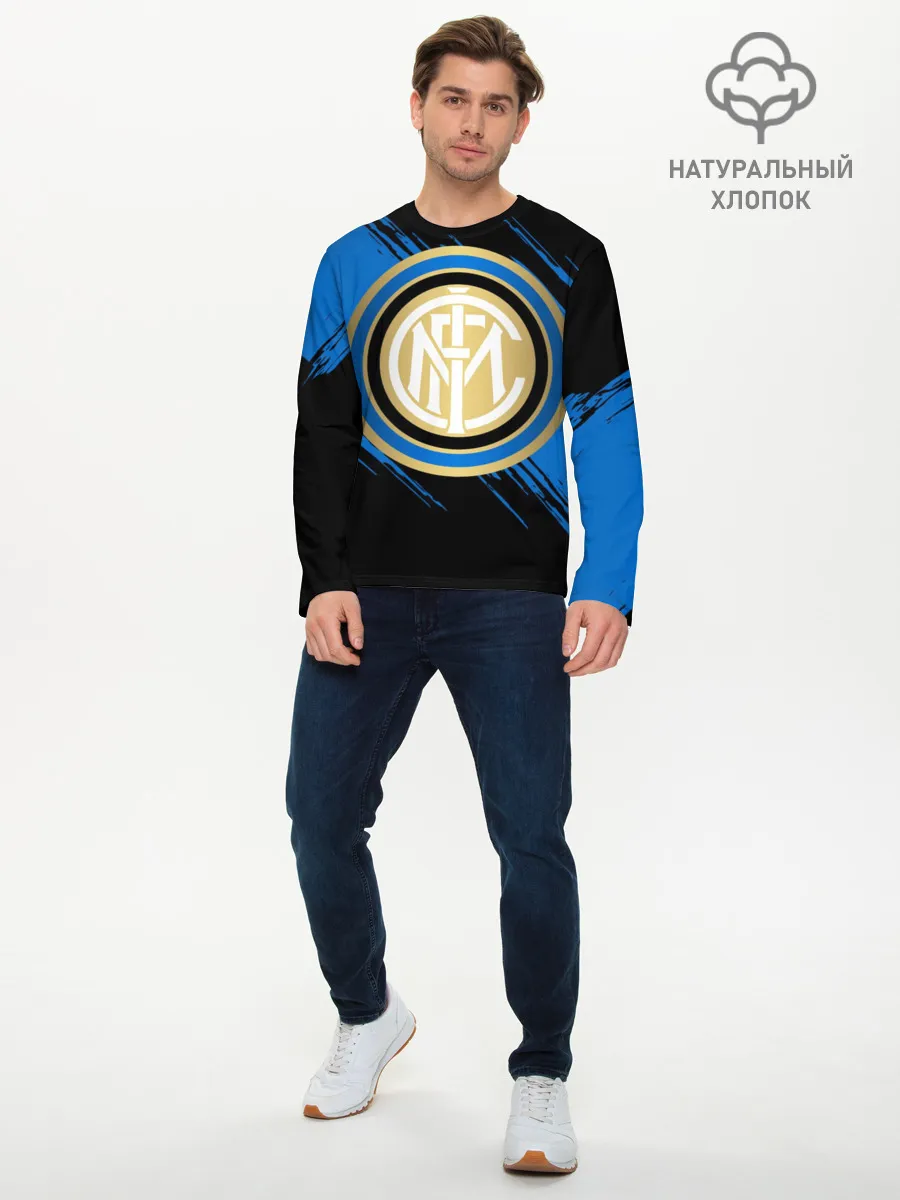 Мужской лонгслив базовый / Интер Милан
