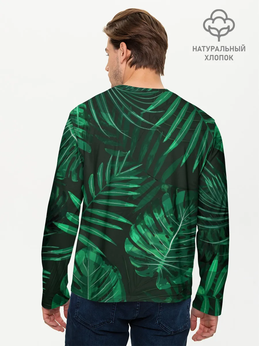 Мужской лонгслив базовый / Джунгли