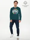 Мужской лонгслив базовый / All You Need is Love