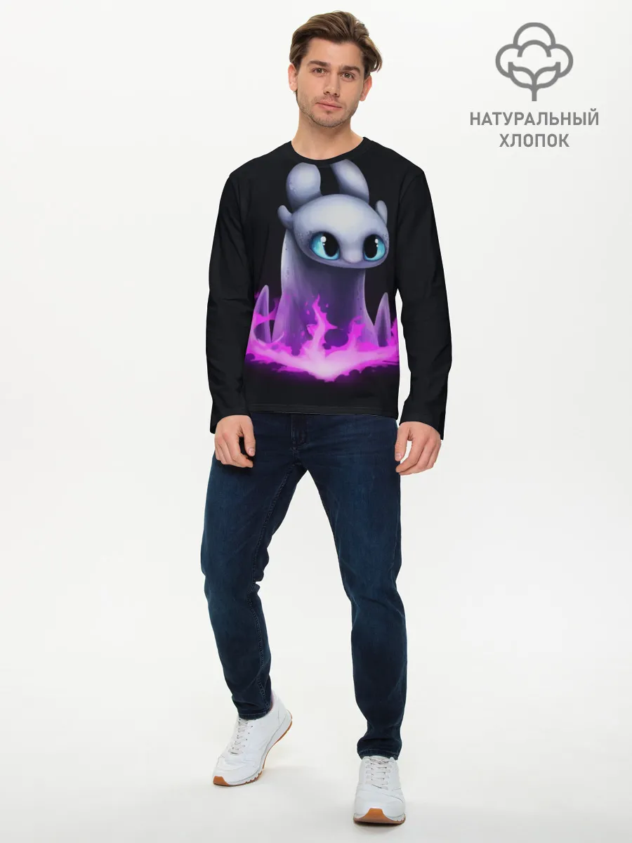 Мужской лонгслив базовый / Как приручить дракона