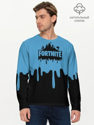 Мужской лонгслив базовый / FORTNITE - Black&Blue