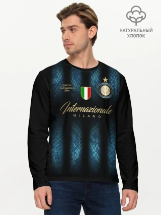 Мужской лонгслив базовый / Интер