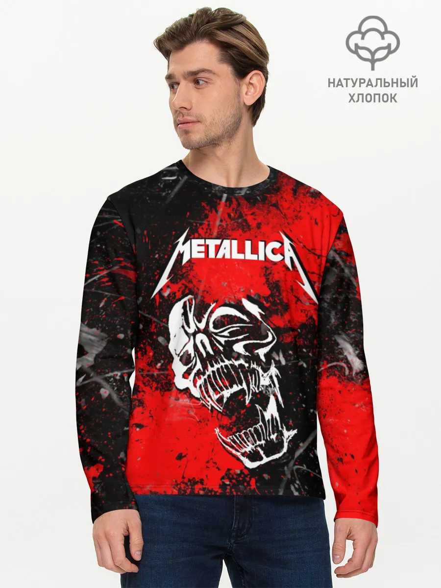 Мужской лонгслив базовый / METALLICA