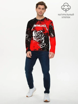 Мужской лонгслив базовый / METALLICA