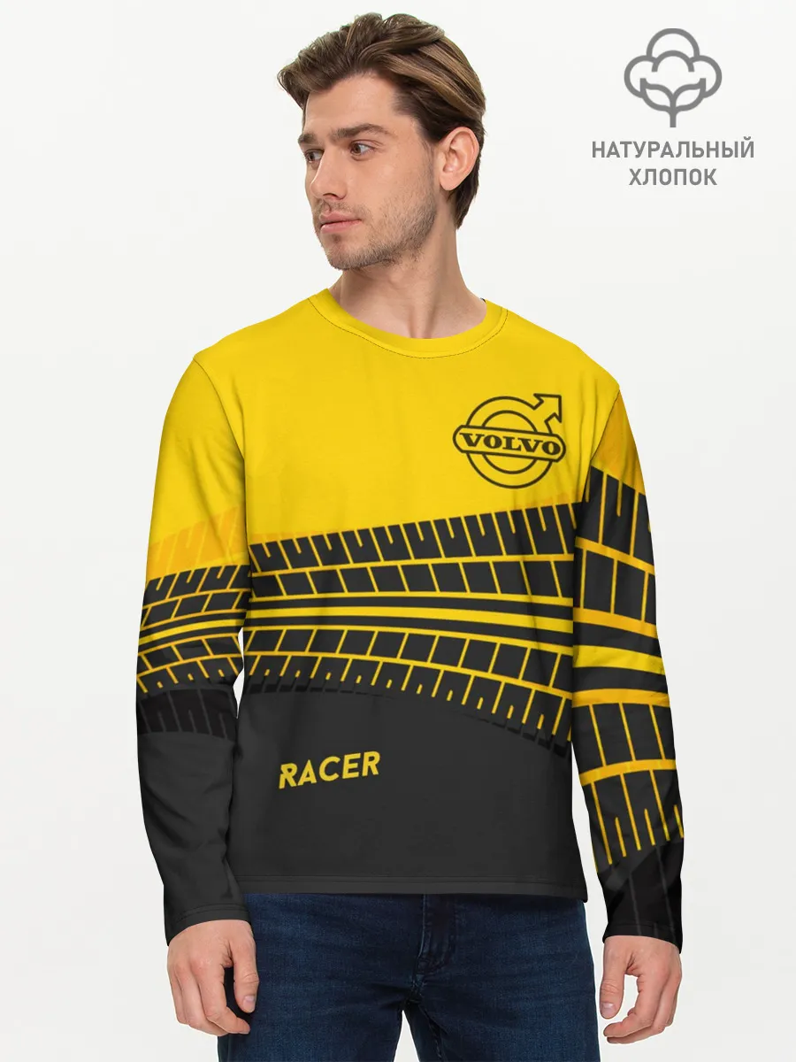 Мужской лонгслив базовый / Volvo