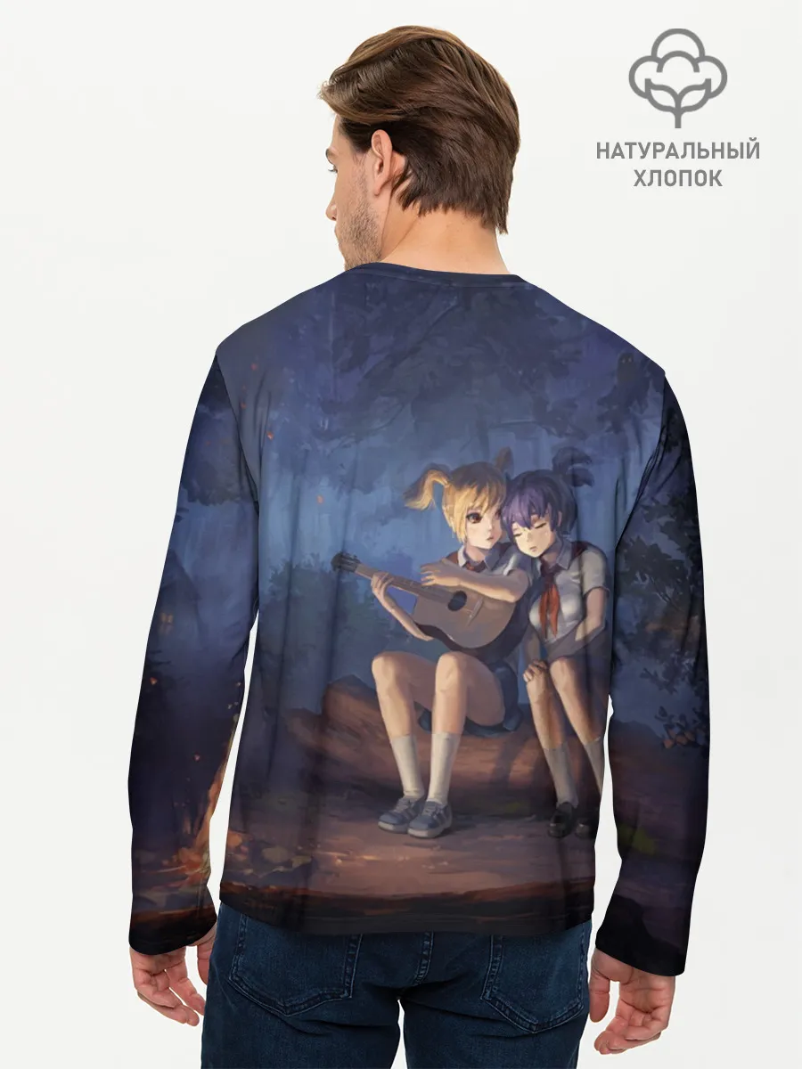 Мужской лонгслив базовый / Бесконечное лето: Лена и Алиса