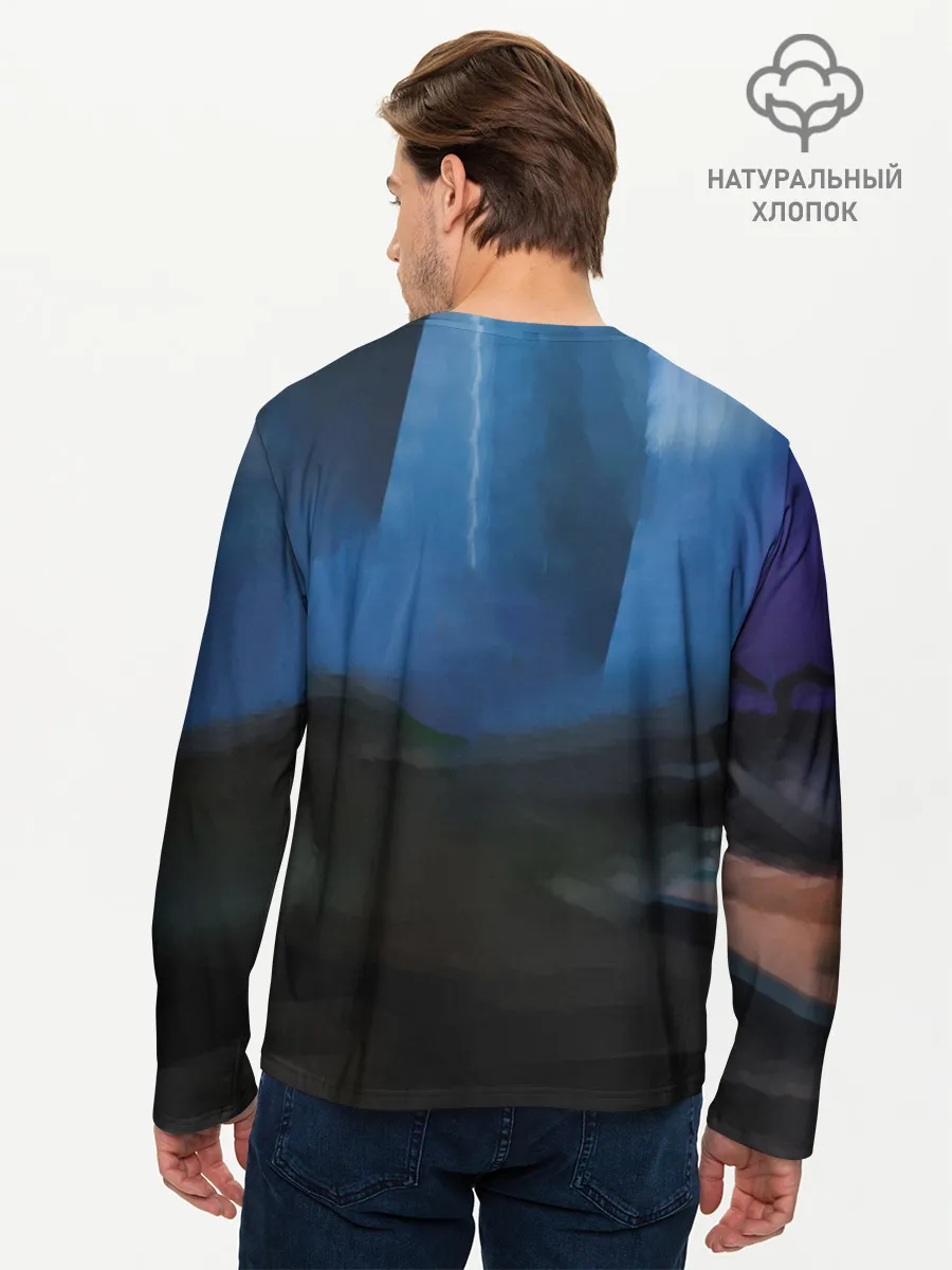 Мужской лонгслив базовый / Detective Pikachu