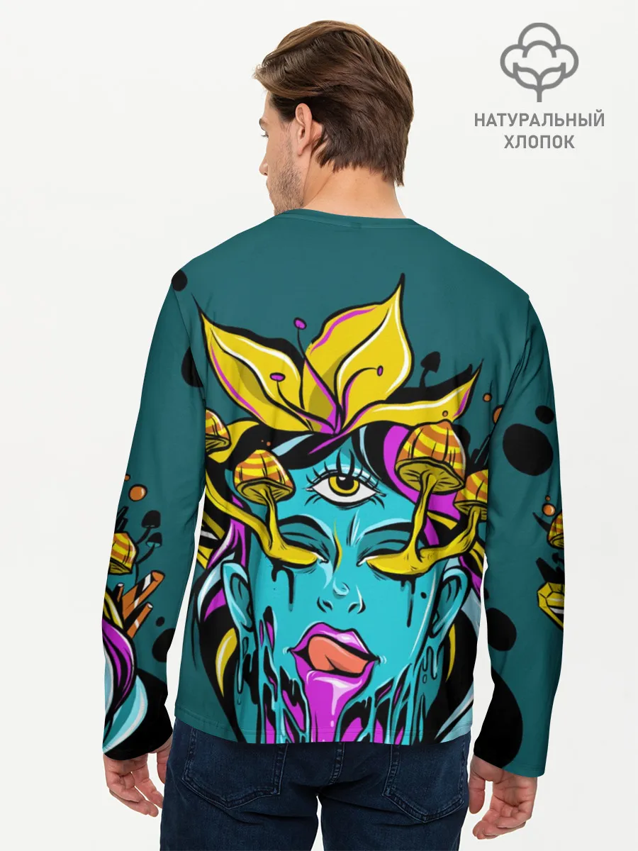 Мужской лонгслив базовый / Девушка трип