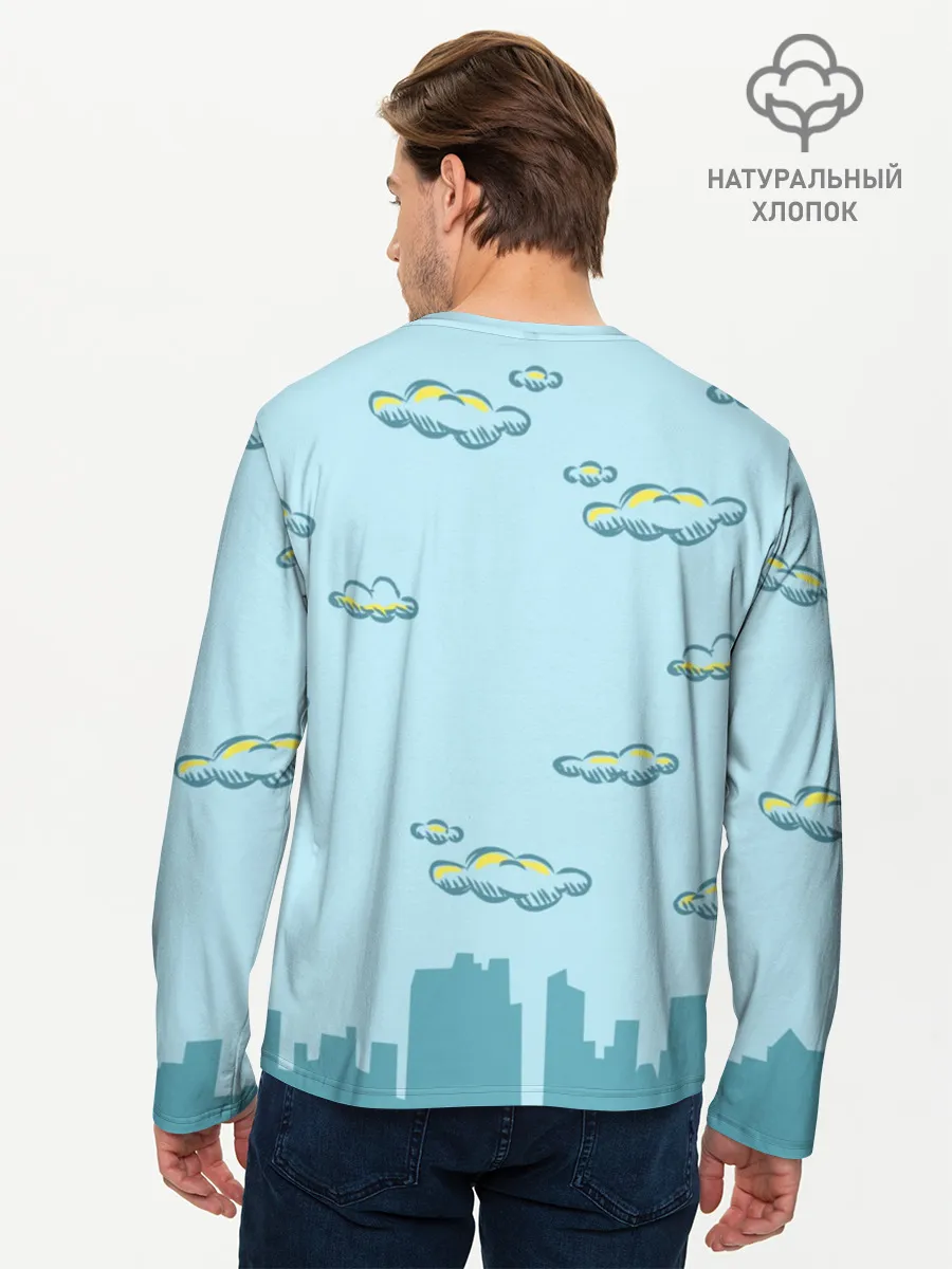 Мужской лонгслив базовый / Путешествия