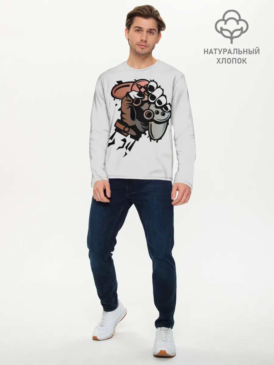 Мужской лонгслив базовый / Gamer