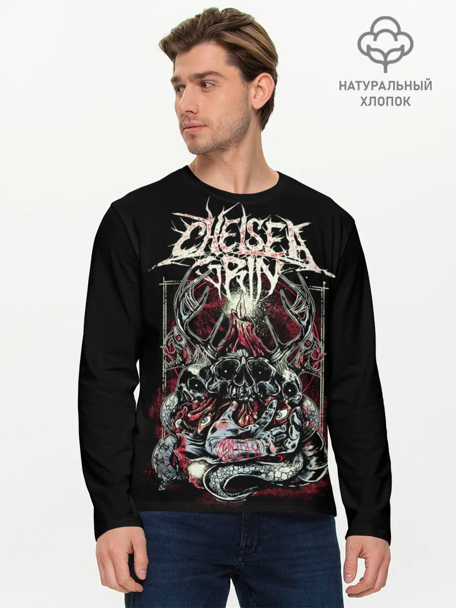 Мужской лонгслив базовый / Chelsea Grin