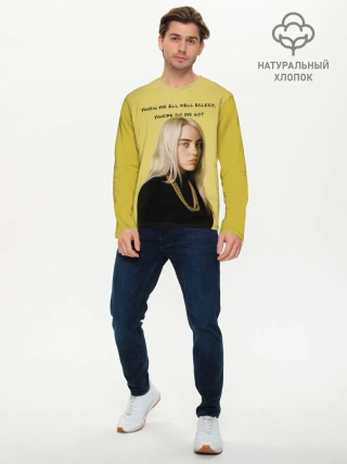 Мужской лонгслив базовый / billie eilish
