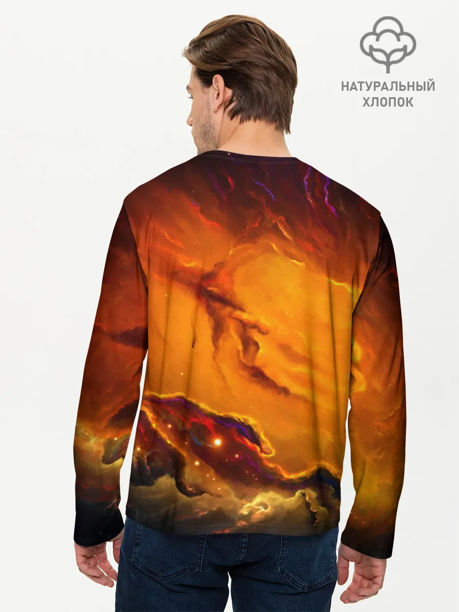 Мужской лонгслив базовый / Космос