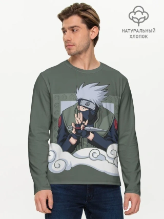 Мужской лонгслив базовый / Какаши сенсей