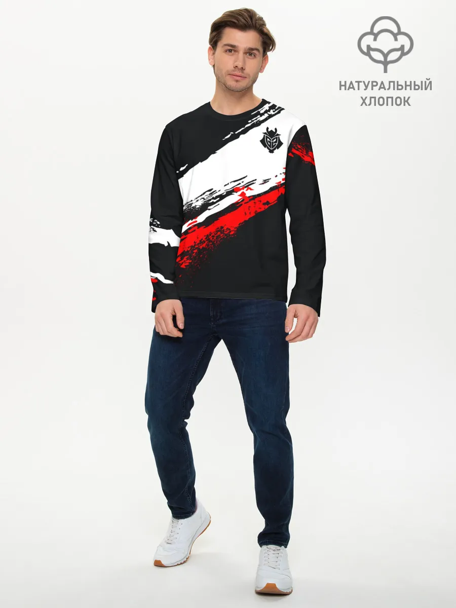 Мужской лонгслив базовый / cs:go - G2 eSports