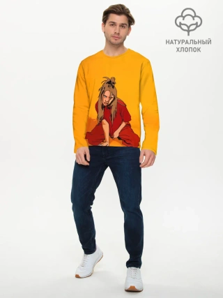 Мужской лонгслив базовый / Billie Eilish