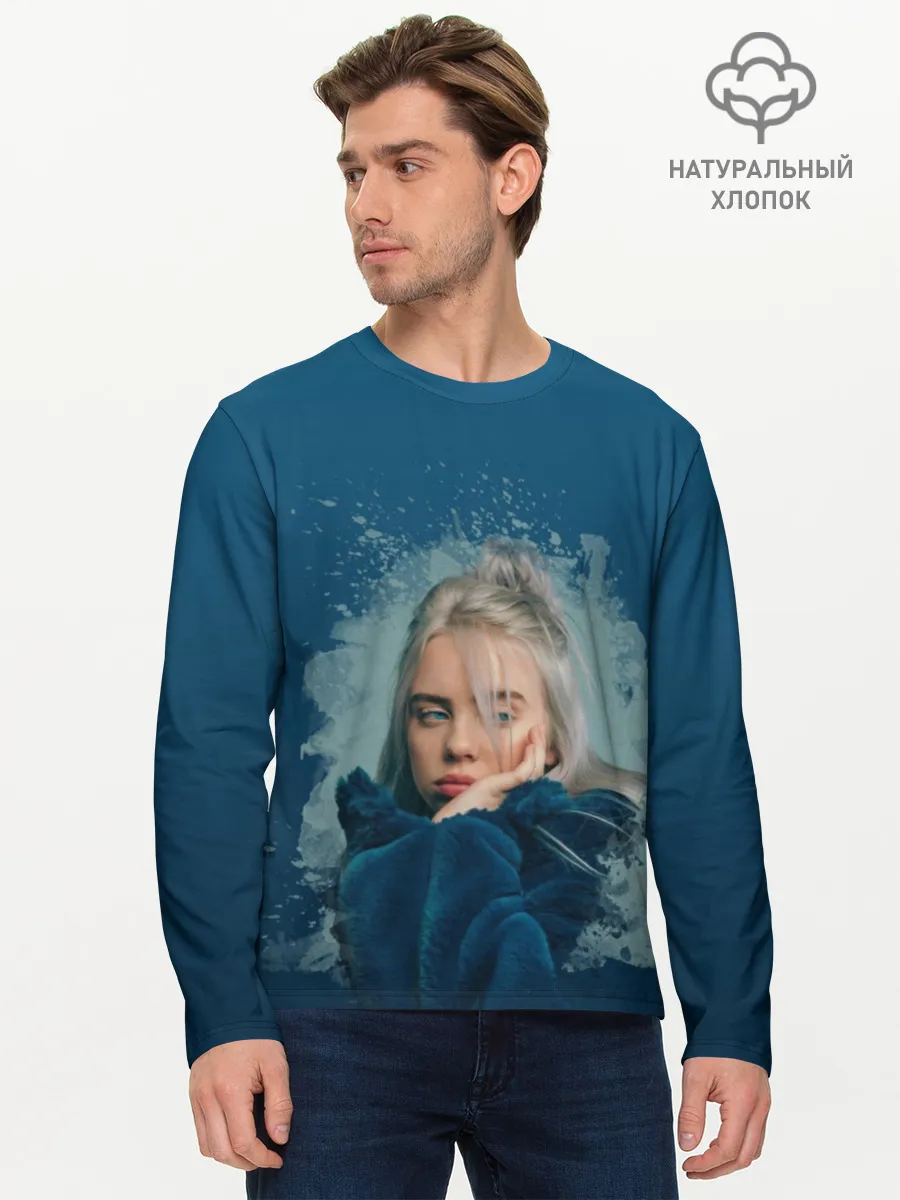 Мужской лонгслив базовый / Billie Eilish