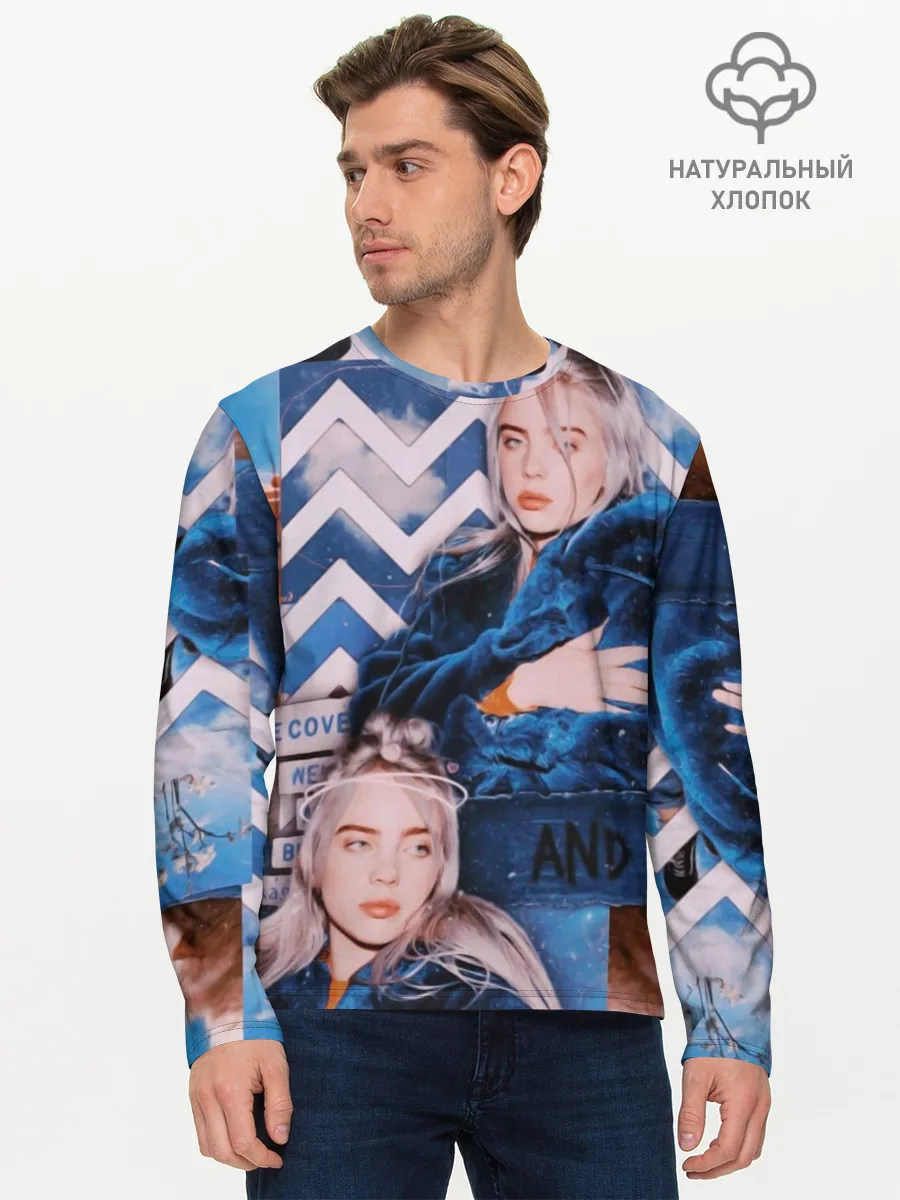 Мужской лонгслив базовый / Billie Eilish
