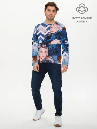 Мужской лонгслив базовый / Billie Eilish