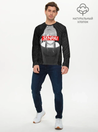 Мужской лонгслив базовый / Anime Senpai Girl