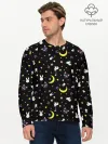 Мужской лонгслив базовый / Sailor Moon Pattern