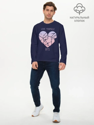 Мужской лонгслив базовый / Love Yourself BTS
