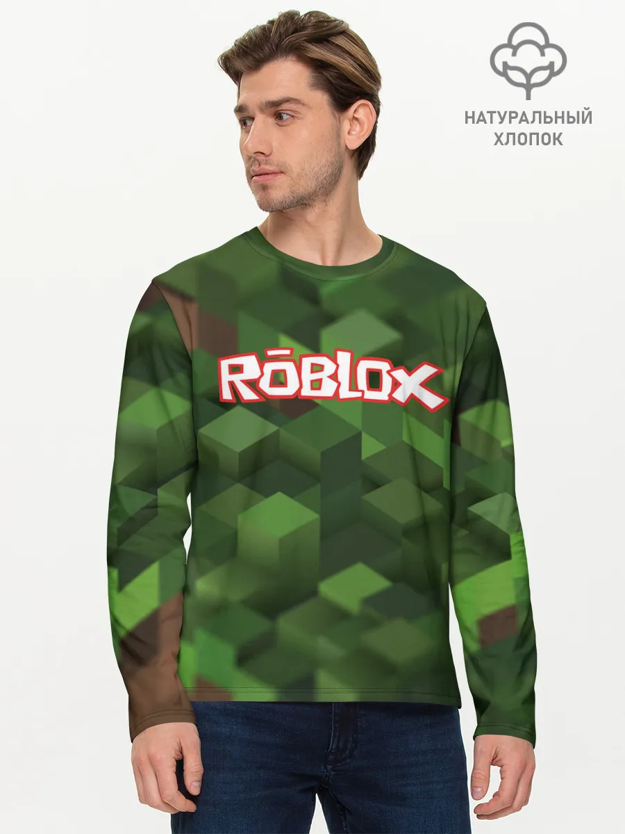 Мужской лонгслив базовый / Roblox