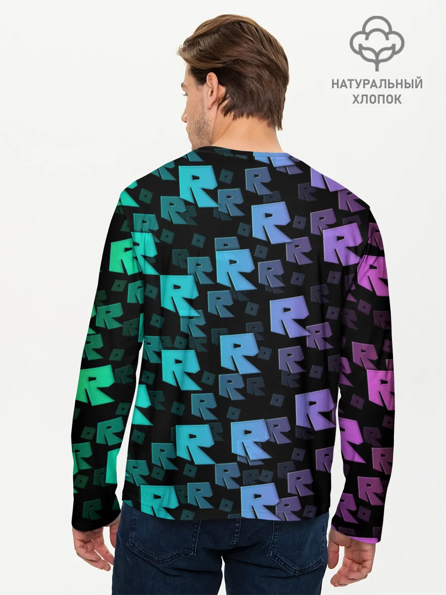 Мужской лонгслив базовый / Roblox