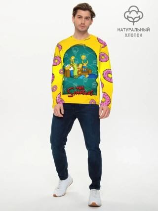 Мужской лонгслив базовый / Симпсоны
