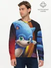 Мужской лонгслив базовый / Sonic