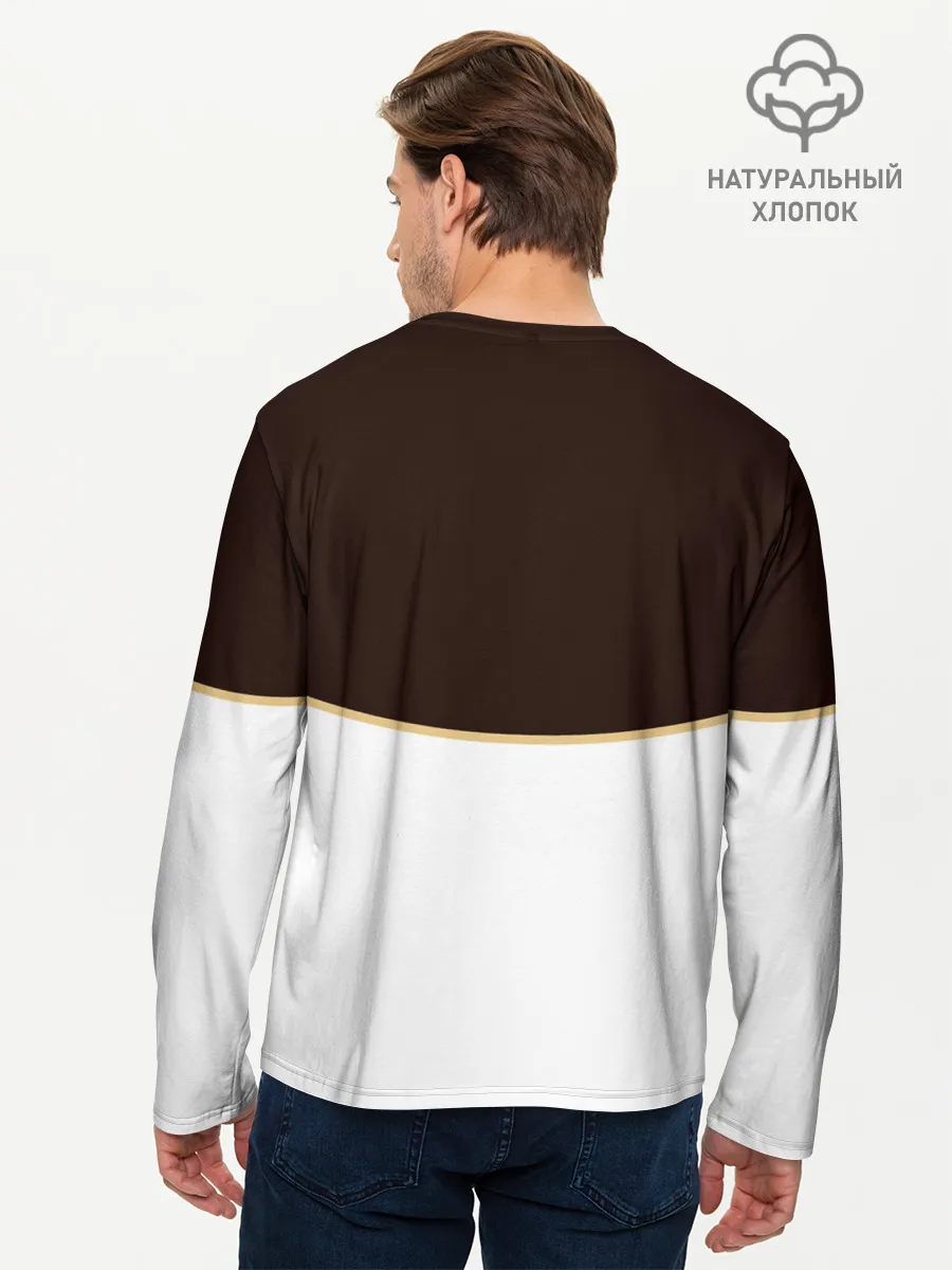 Мужской лонгслив базовый / Мантия Чёрный Бык