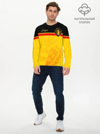 Мужской лонгслив базовый / Бельгия